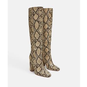 Zara snake skin boots!